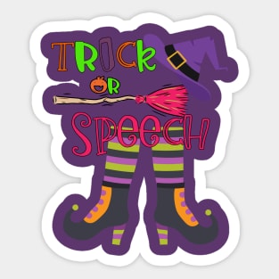 Speech Therapist, SLP, Speech Language pathologist Halloween Sticker